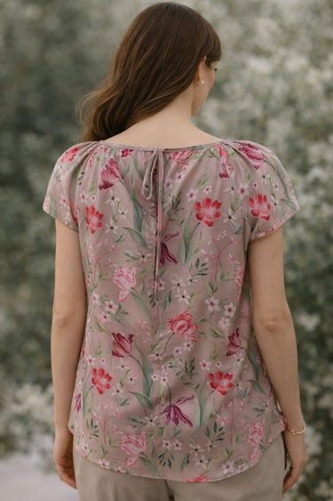 Ziedu šifona blūze “Romantika”