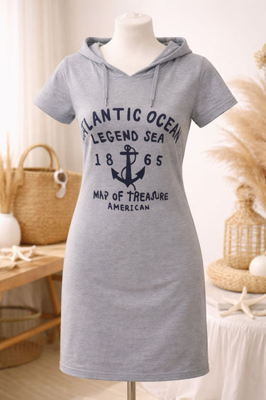 Pelēka kapučkleita “Ocean Mood”