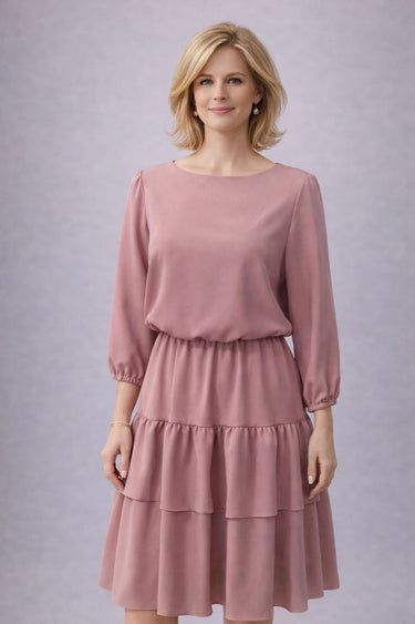 Vecrozā eleganta kleita ar volāniem